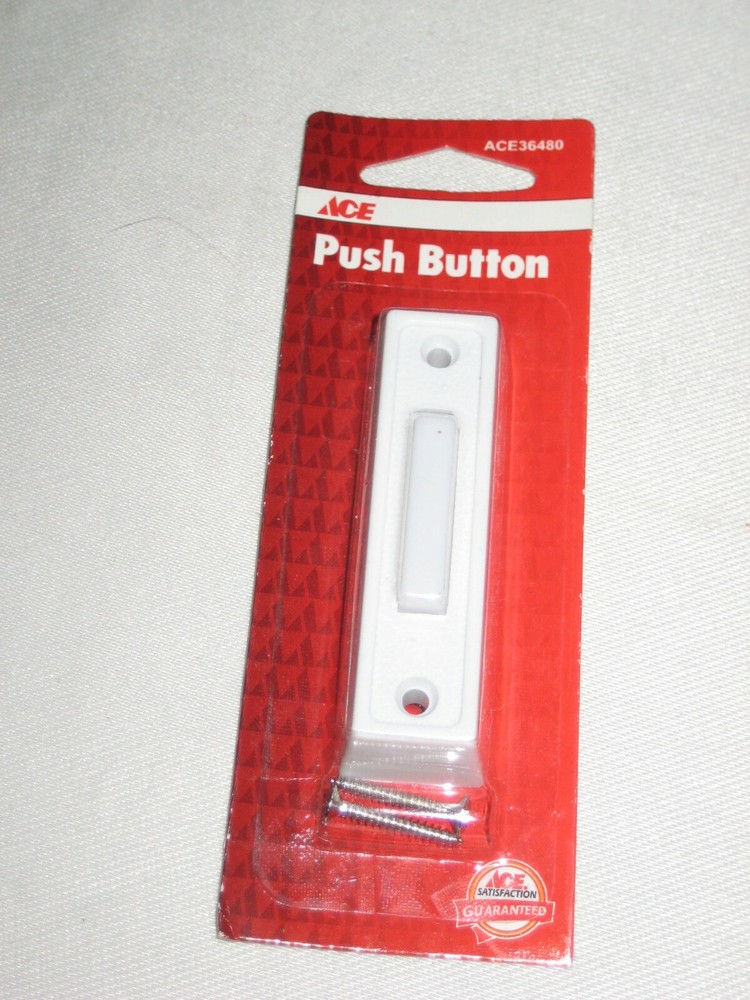 Ace White Wired Push Button Switch for 6-16 Operation Model Ace36480 New Sealed-image