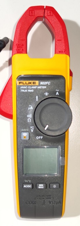 Fluke 902 FC Clamp Meter, LCD, 600 A, 1.6 in (41 mm) Jaw Capacity CAT IV 300V