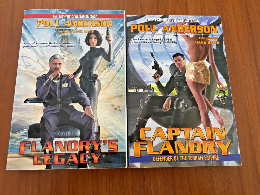 Poul Anderson - Captain Flandry & Flander's Legacy Paperback Lot Vintage Sci-Fi
