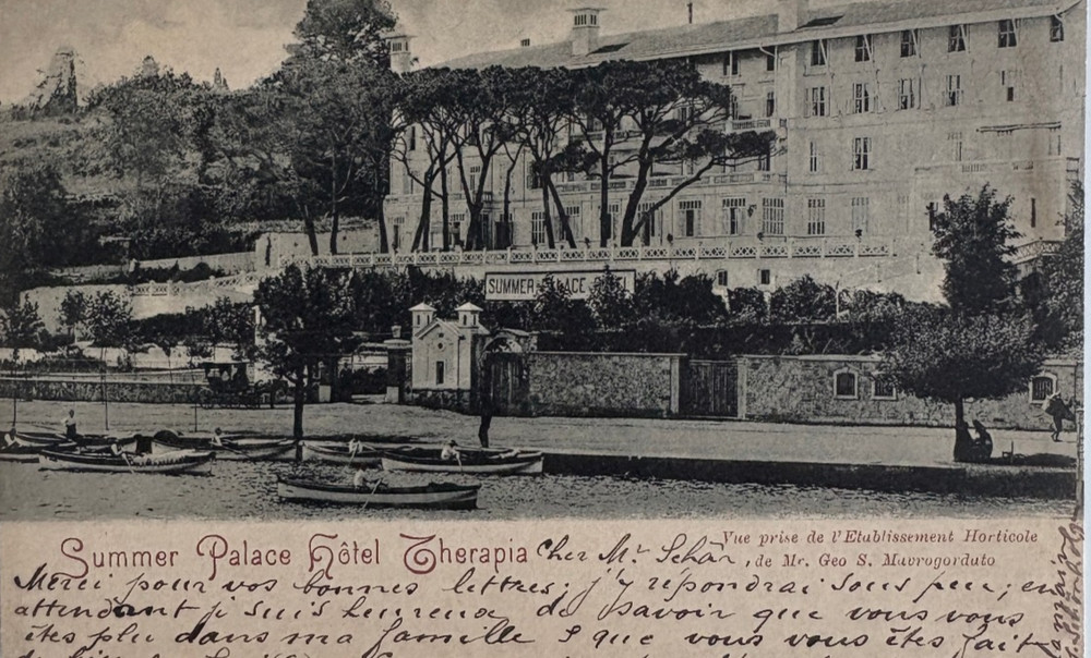 Ottoman Turkey Constantinople Summer Palace Hotel Therapia Rare S. Mavrogordato