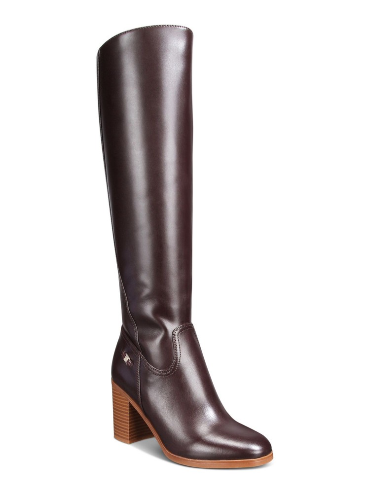 GIANI BERNINI Womens Brown Odettee Almond Toe Block Heel Riding Boot 9.5 M