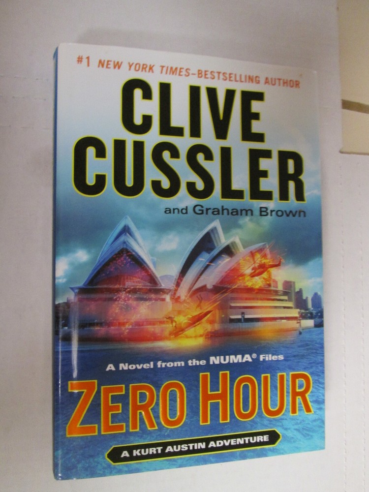 Clive Cussler ZERO HOUR First Edition SIGNED by Cussler!