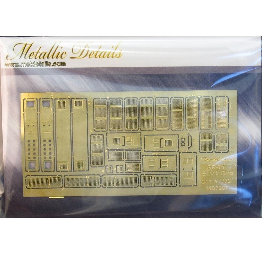 Metallic Details MD7207 Photoetch Scale model kit 1:72 SR-71 Blackbird. Grides