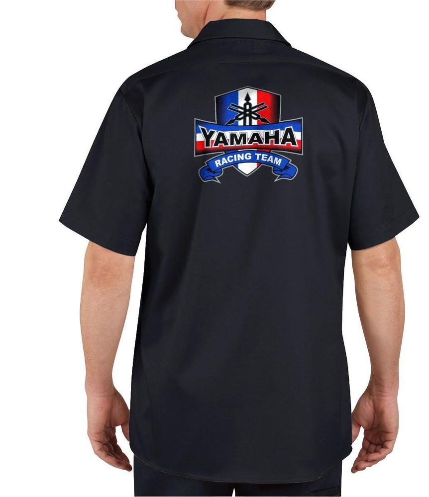 Yamaha Racing Team Mechanics Graphic Short Sleeve Work Shirt
