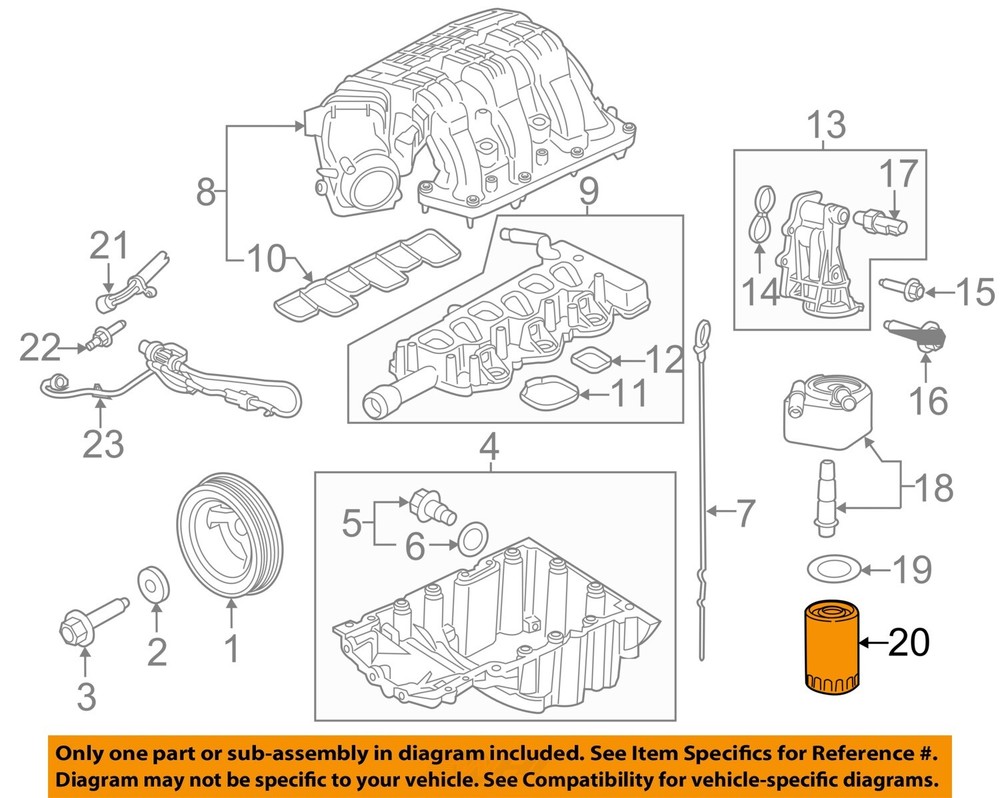 FORD OEM 09-24 Continental Engine Engine Parts-Oil Filter AA5Z6714A