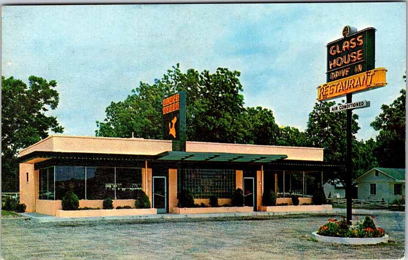 Postcard RESTAURANT SCENE Atlanta Georgia GA m/09 AN1766