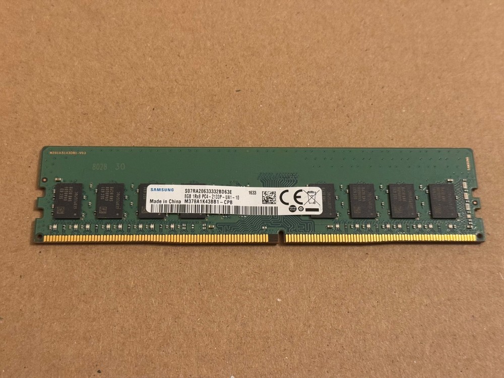 Samsung 8GB DDR4 PC4 2133MHz Desktop RAM Memory | M378A1K43BB1-CPB | Tested!