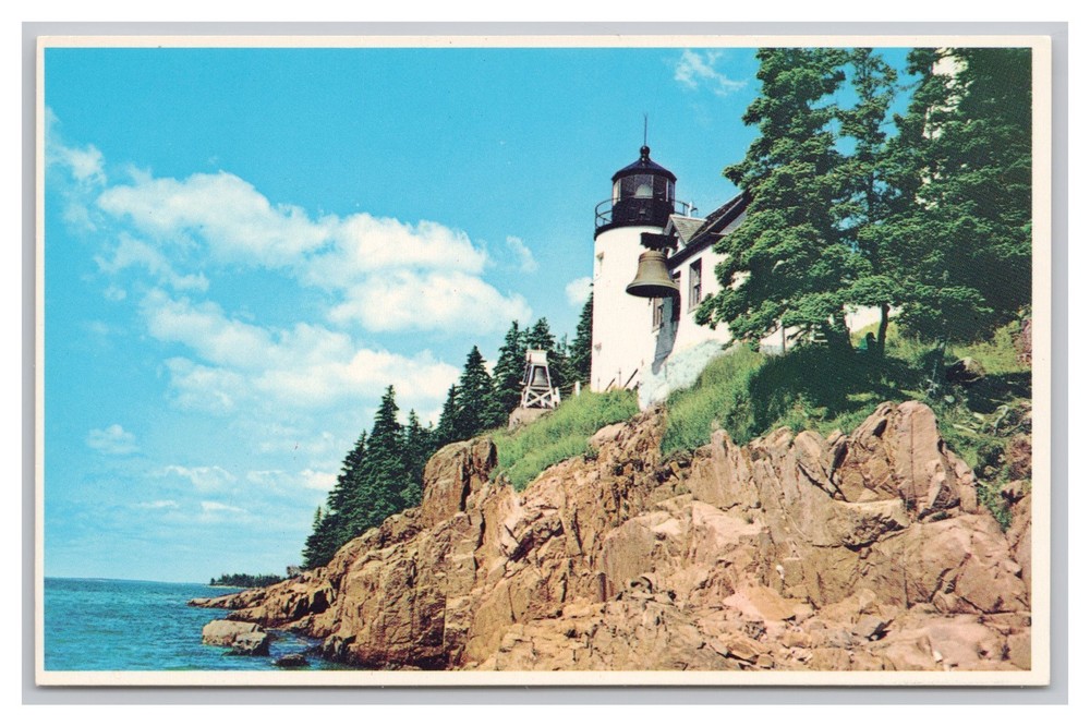 Bass Harbor Lighthouse Acadia National Park Mt. Desert Island ME Postcard Unused-image