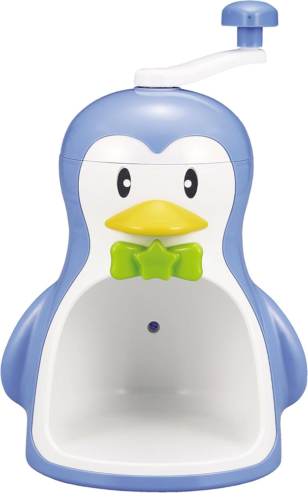 Pearl Metal D-1368 Manual Shaved Ice Maker, with Cup, Cools, Penguin, Made in Ja