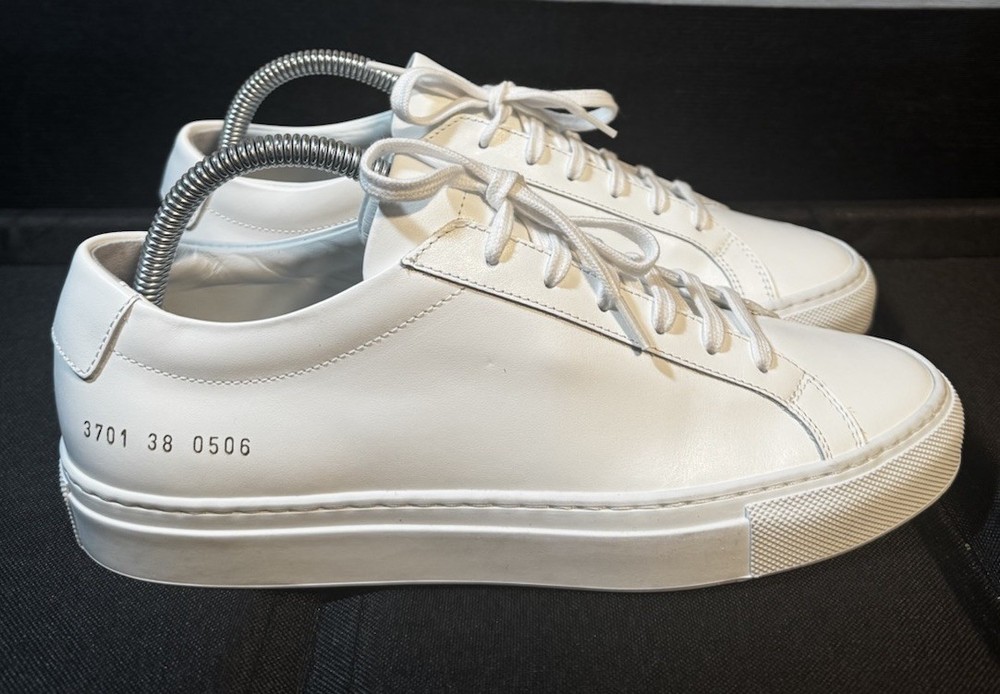 Woman by Common Projects Achilles Low Leather Sneaker in White Size 8 US / 38 EU-image
