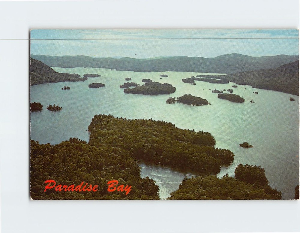 Postcard Paradise Bay on Lake George New York USA