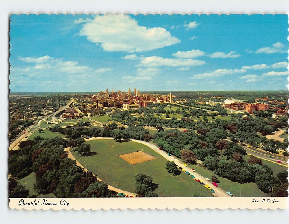 Postcard Aerial View Kansas City Missouri USA