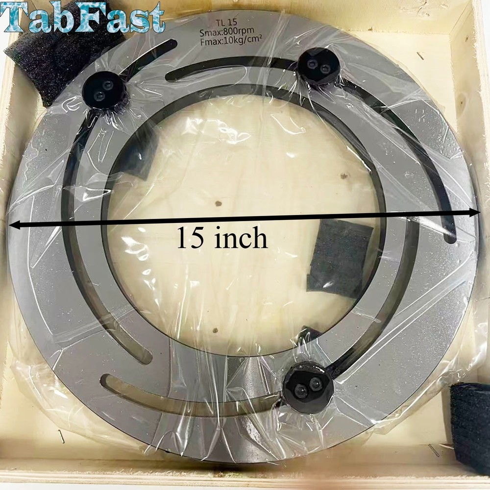 New 15 inches Lathe Hydraulic Chuck Claw Trimmer Jaw Boring Ring Adjustable Tool
