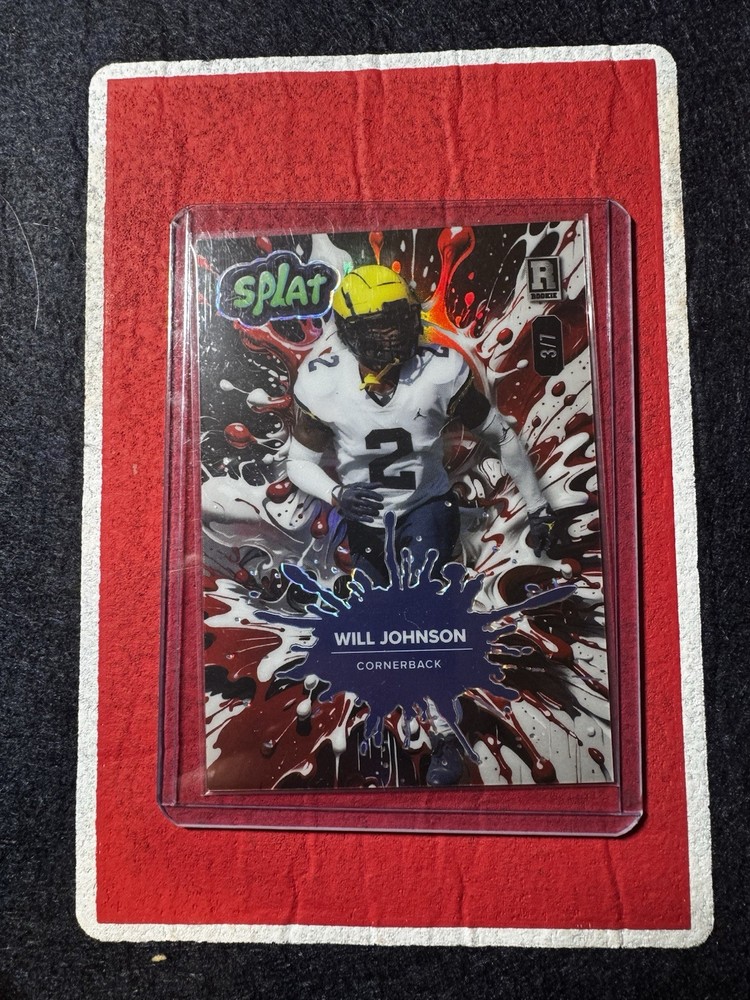 2025 Wild Card Splat Color Match Will Johnson /7 RC Rookie Cardinals