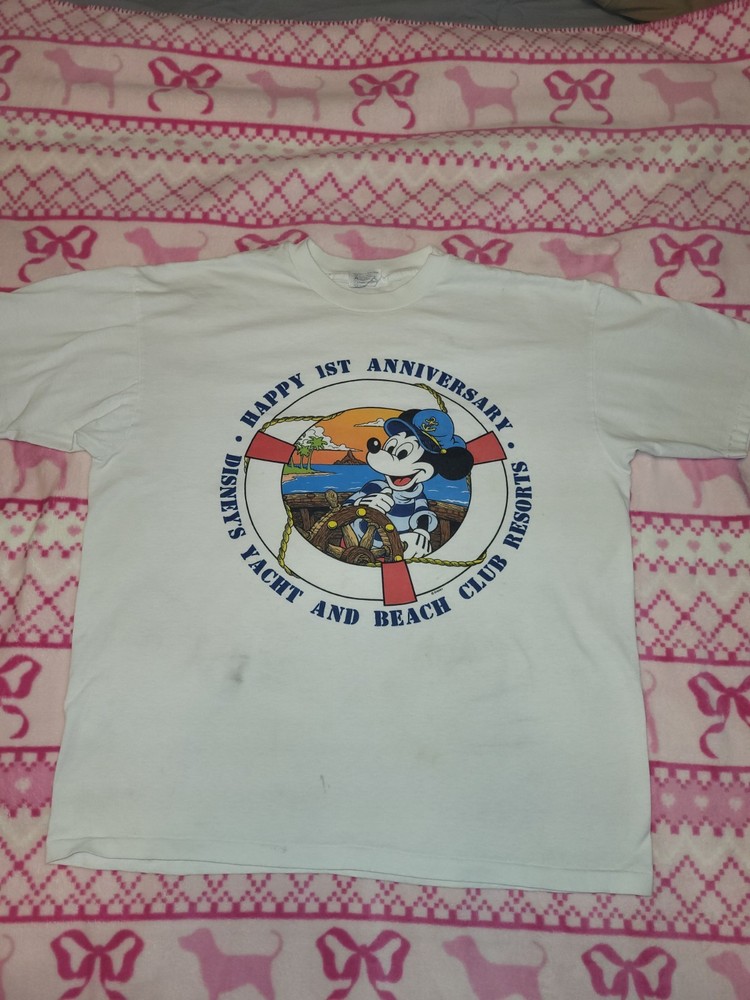 Vintage 1980'S Disney Mickey Mouse character print T-shirt Made in USA  XL