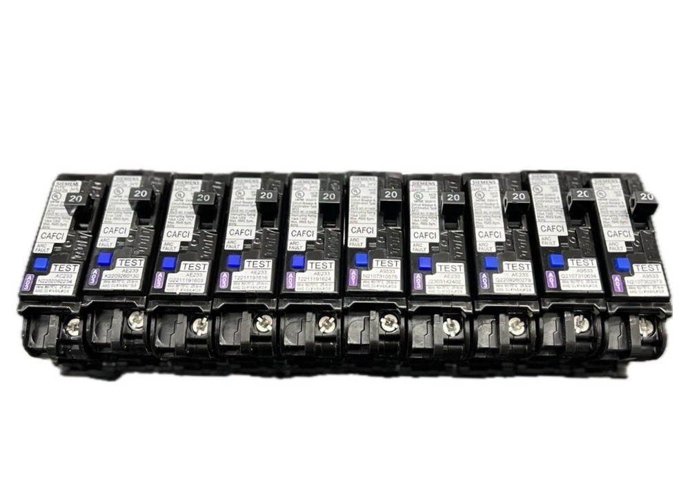 Lot Of 10 Siemens Qa120Afcn 20A Amp Afci Plug Arc Fault Neutral Breaker Free📦