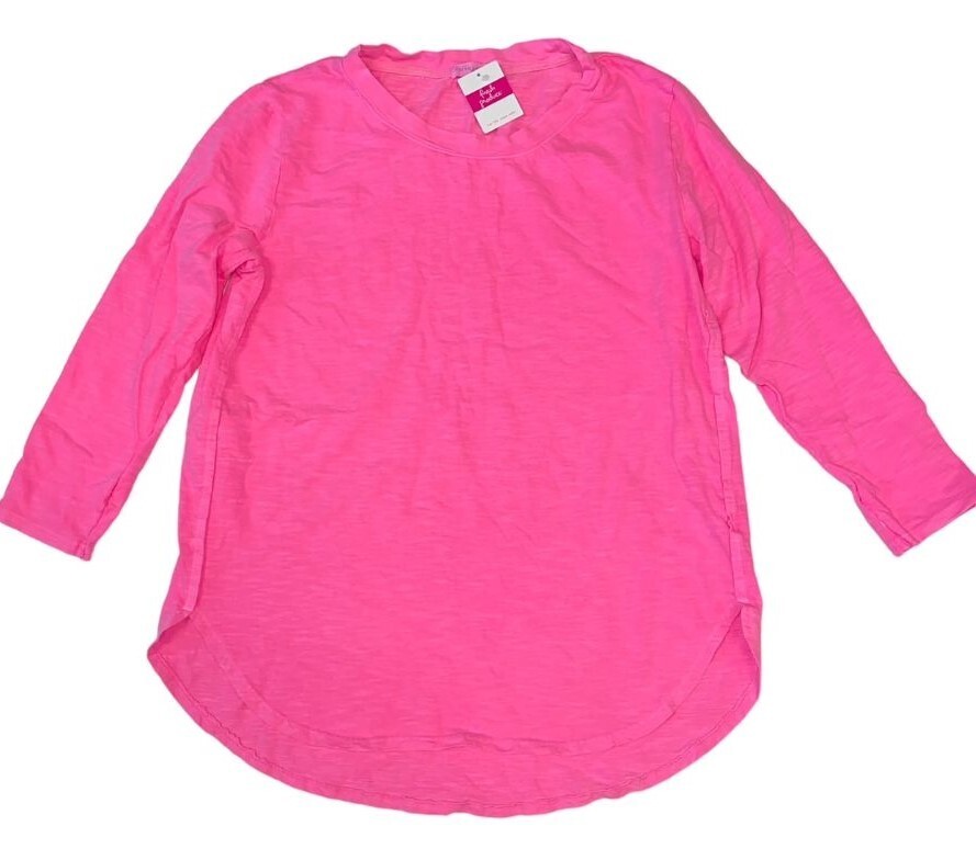 Cosmos Pink 3X Jersey Cotton Catalina 3/4 Sleeve Top NWT Fresh Produce $55