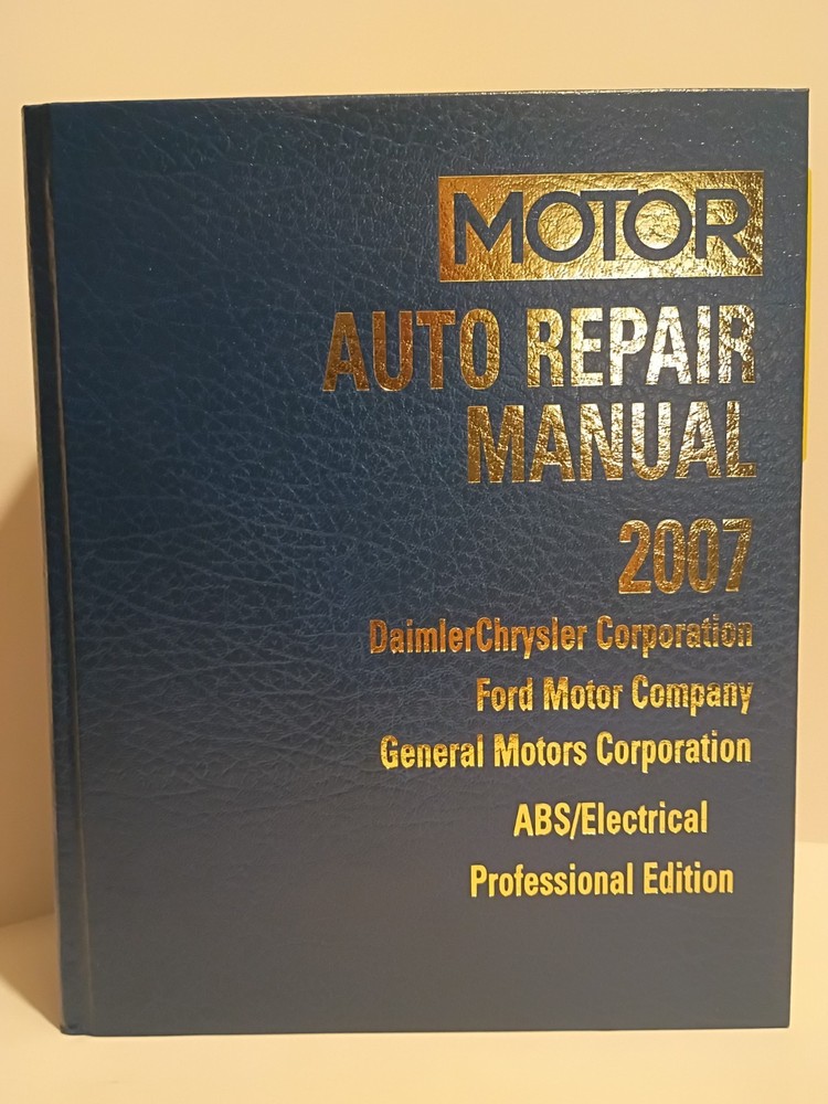 Motor Auto Repair Manual 2007, Daimler Chrysler , Ford And GM ABS Electrical Pro-image