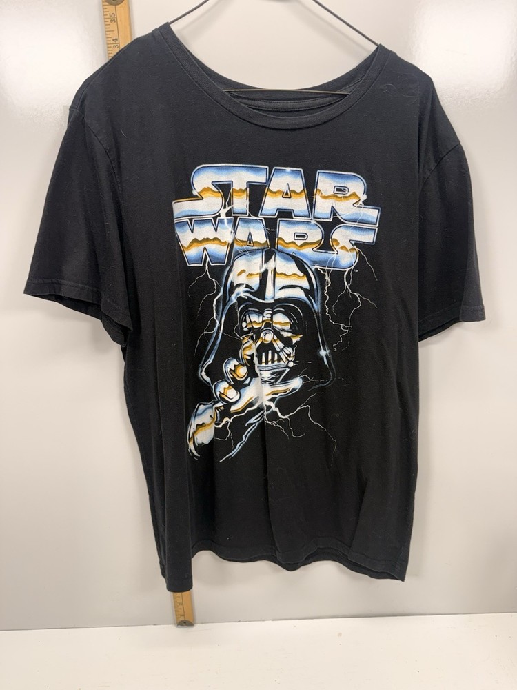 Star Wars Darth Vader T Shirt Mens 2XL Black Graphic Mad Engine Tee