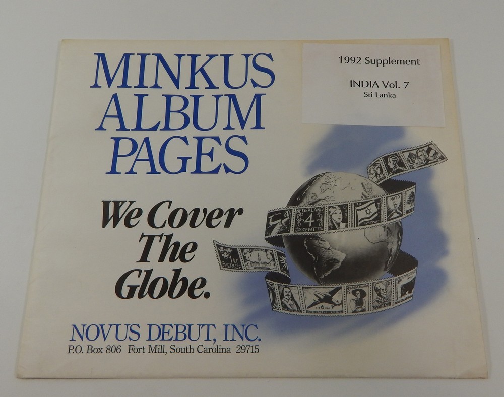 Minkus India Vol. 7 (Sri Lanka) 1992 Supplement Stamp Album Pages