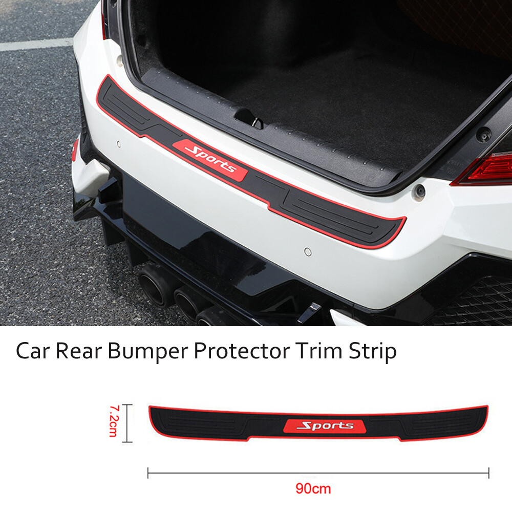 90*7.3cm Car Accessories Door Sill Cover Scuff Plate Rear Bumper Guard Protector