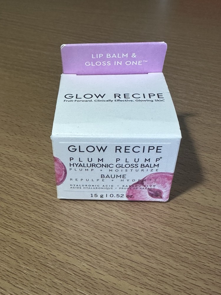 Glow Recipe Plum Plump Hyaluronic Lip Balm 0.52oz New in Box