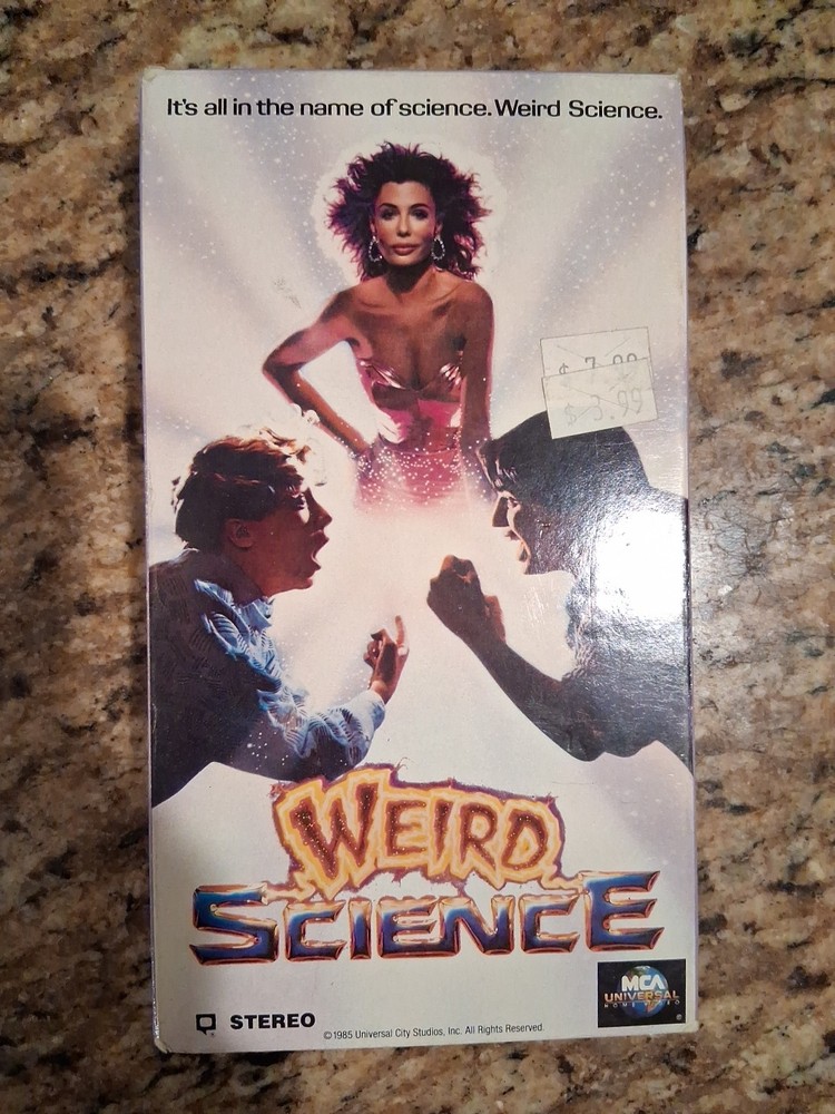 Weird Science (VHS 1986) Kelly LeBrock Anthony Michael Hall MCA  Video Comedy