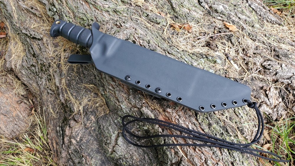 ONTARIO SP53 CUSTOM KYDEX TACO SHEATH, KYDEX DANGLER (BK)