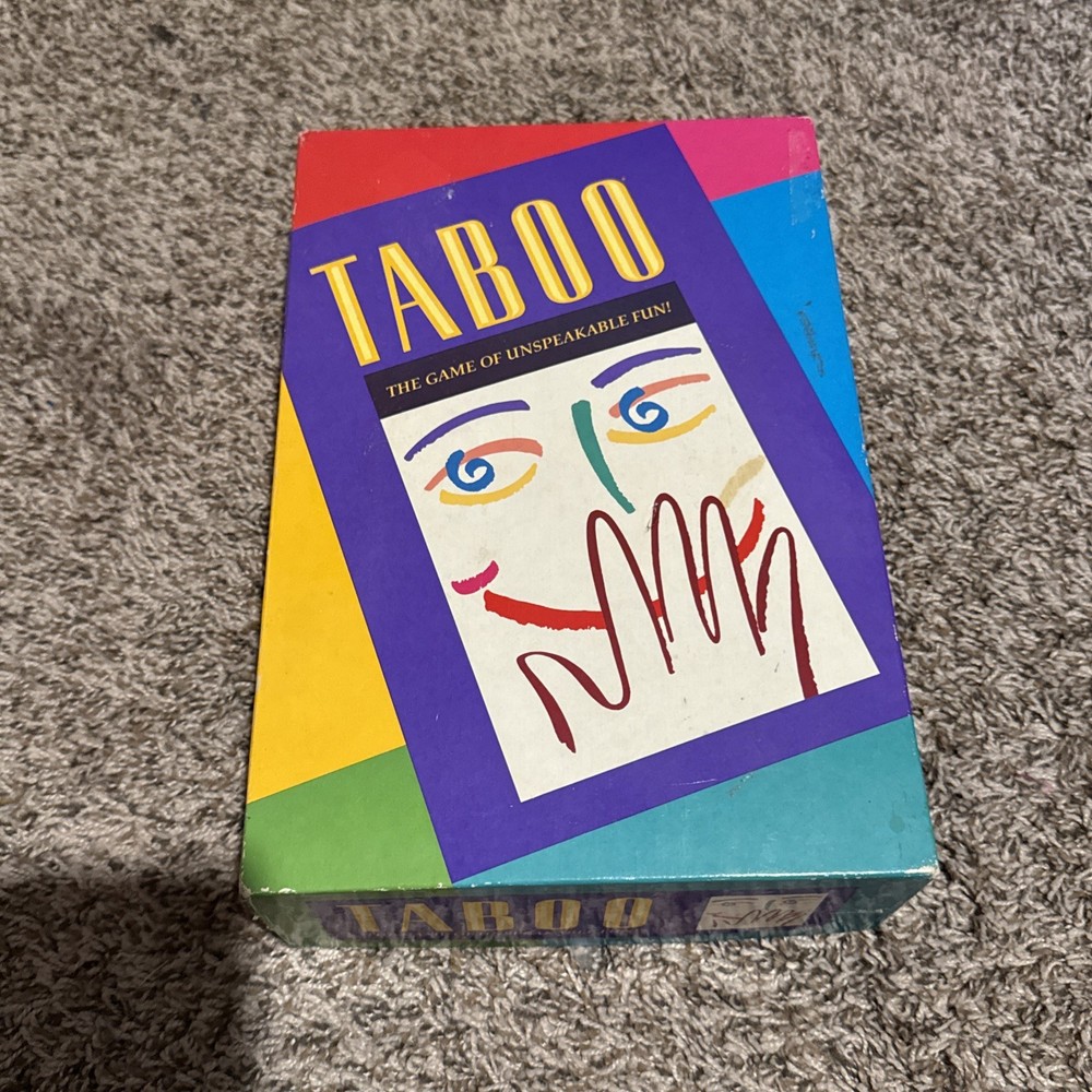Vintage Taboo Board Game Complete Hersch 1989 The Game of Unspeakable Fun