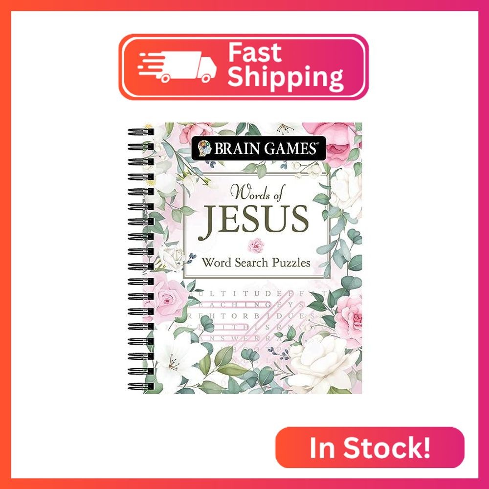 Brain Games - Words of Jesus Word Search Puzzles (320 Pages) (Brain Games - Bibl
