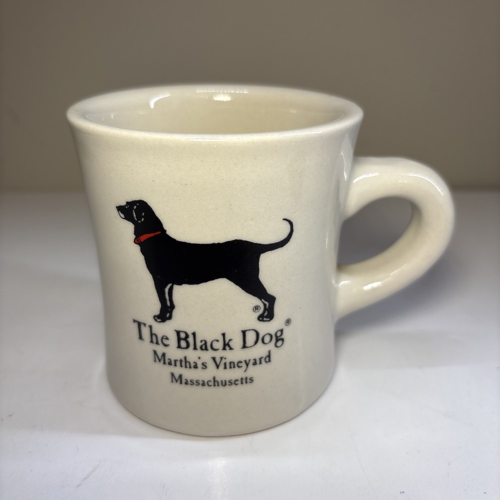 The Black Dog Marthas Vineyard Coffee Diner Style Mug 10 Oz Ceramic