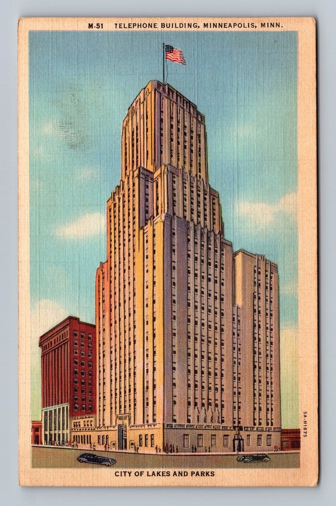 Minneapolis MN-Minnesota Telephone Building Vintage Postcard
