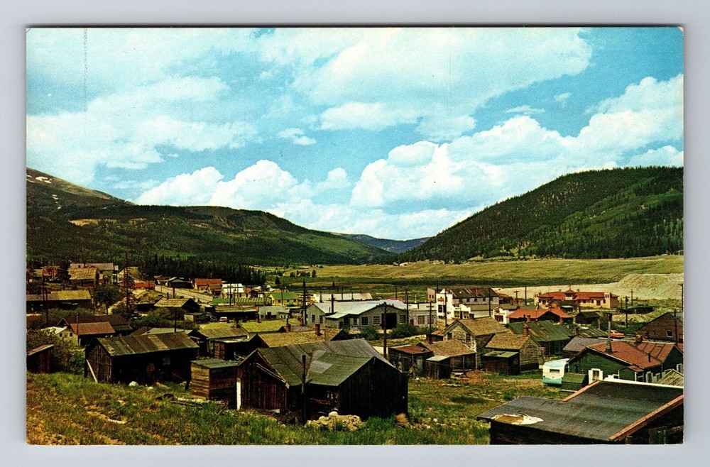 Alma CO-Colorado, Mining Town On State Highway 9, Antique, Vintage Postcard