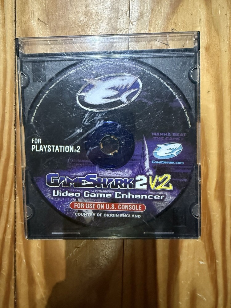Game Shark 2 Version 2 Video Game EnHancer PS2 Playstation 2 Disc Only