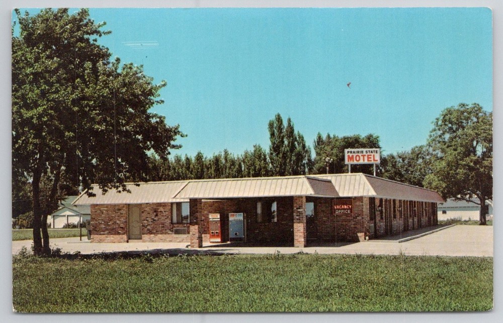 Prairie State Motel Arcola IL I-57 Route 133 Vintage Chrome Postcard