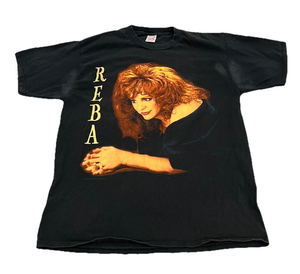 Vintage 90s REBA MCENTIRE Double Sided Graphic Tour T-SHIRT