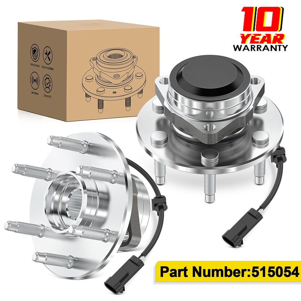 Pair 2WD Front Wheel Hub Bearing For Chevy Silverado GMC Sierra 1500 Yukon 99-06