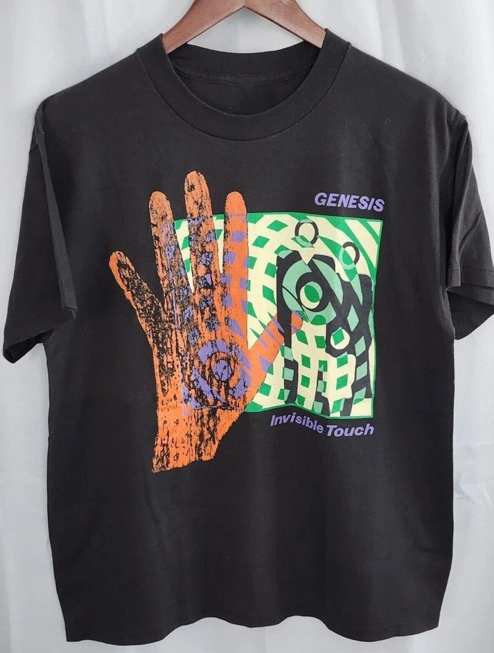 Vtg Genesis Band 1987 Invisible Touch tour Shirt Unisex Concert S to 5XL