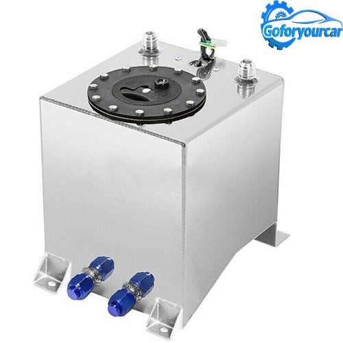 2.5 Gallon Aluminum Level Racing Sender Drift Fuel Cell Gas Tank Universal