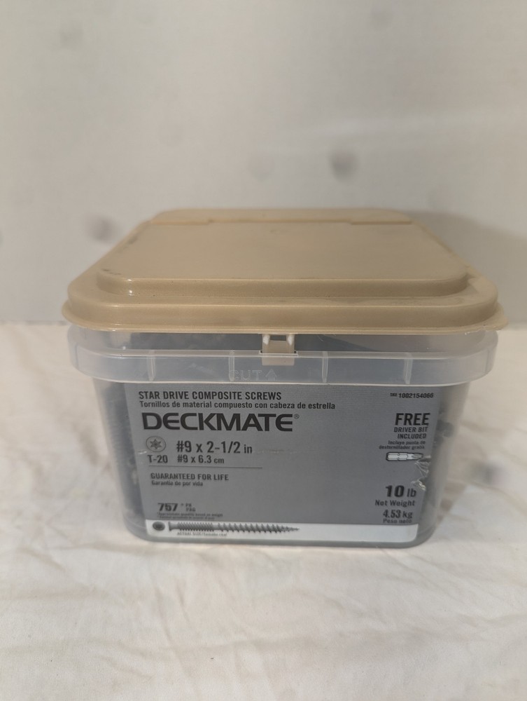 Deckmate #9 x 2-1/2 in. Brown Star-Drive  Composite Deck Screw (10 lbs)