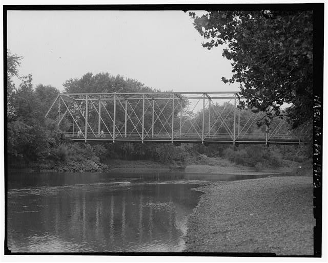 3. View north, south elevation - Wilson Shute Bridge, Spanning French Creek at