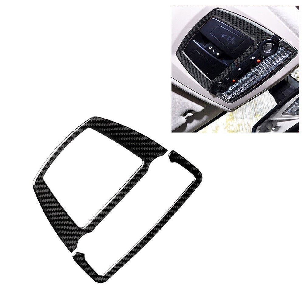 For BMW 5Series F10 2011-2017 Carbon Fiber Front Reading Light Panel Cover Trim