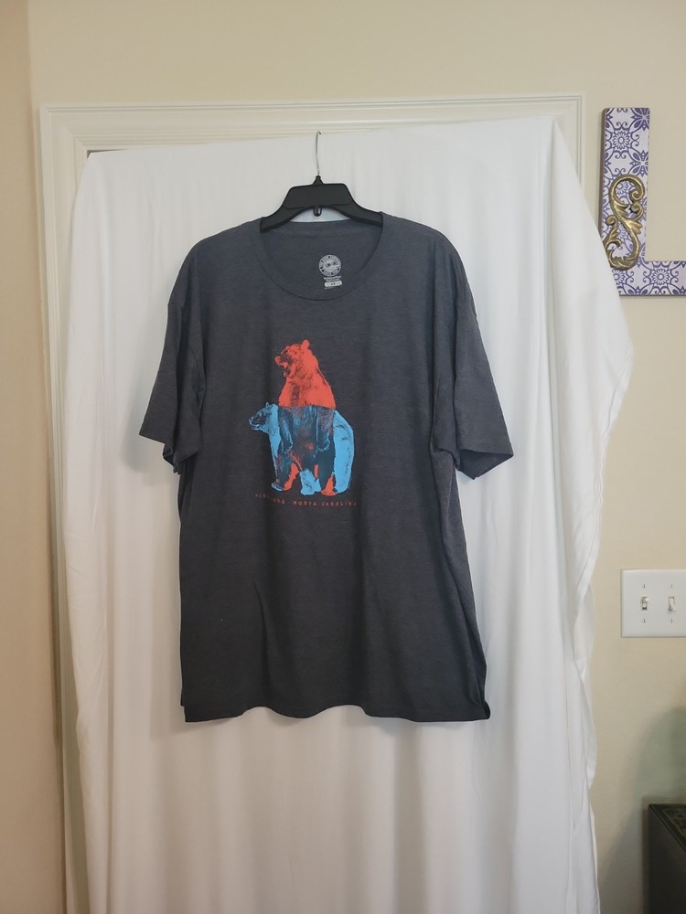 Duck Company North Carolina Bear Graphic T Shirt Size XXL