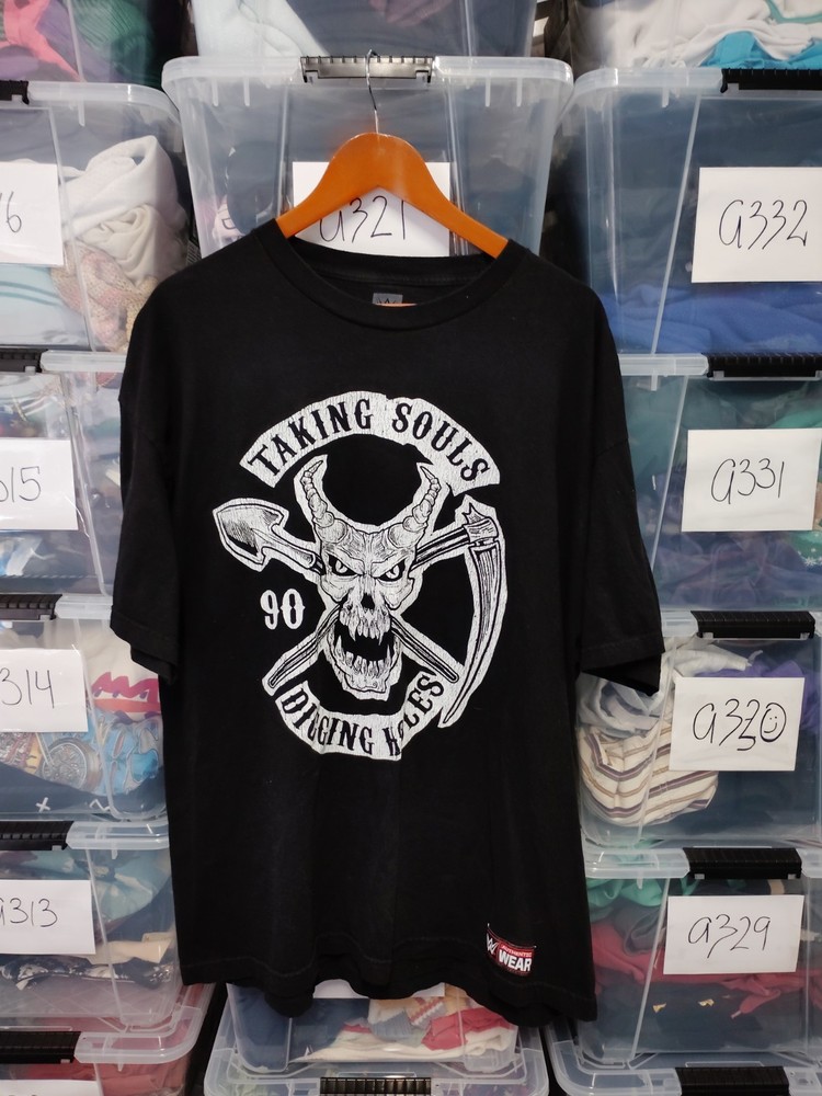 Under Taker Taking Souls Digging Holes 2xl Wrestling Tee Fair Pit Wear A344