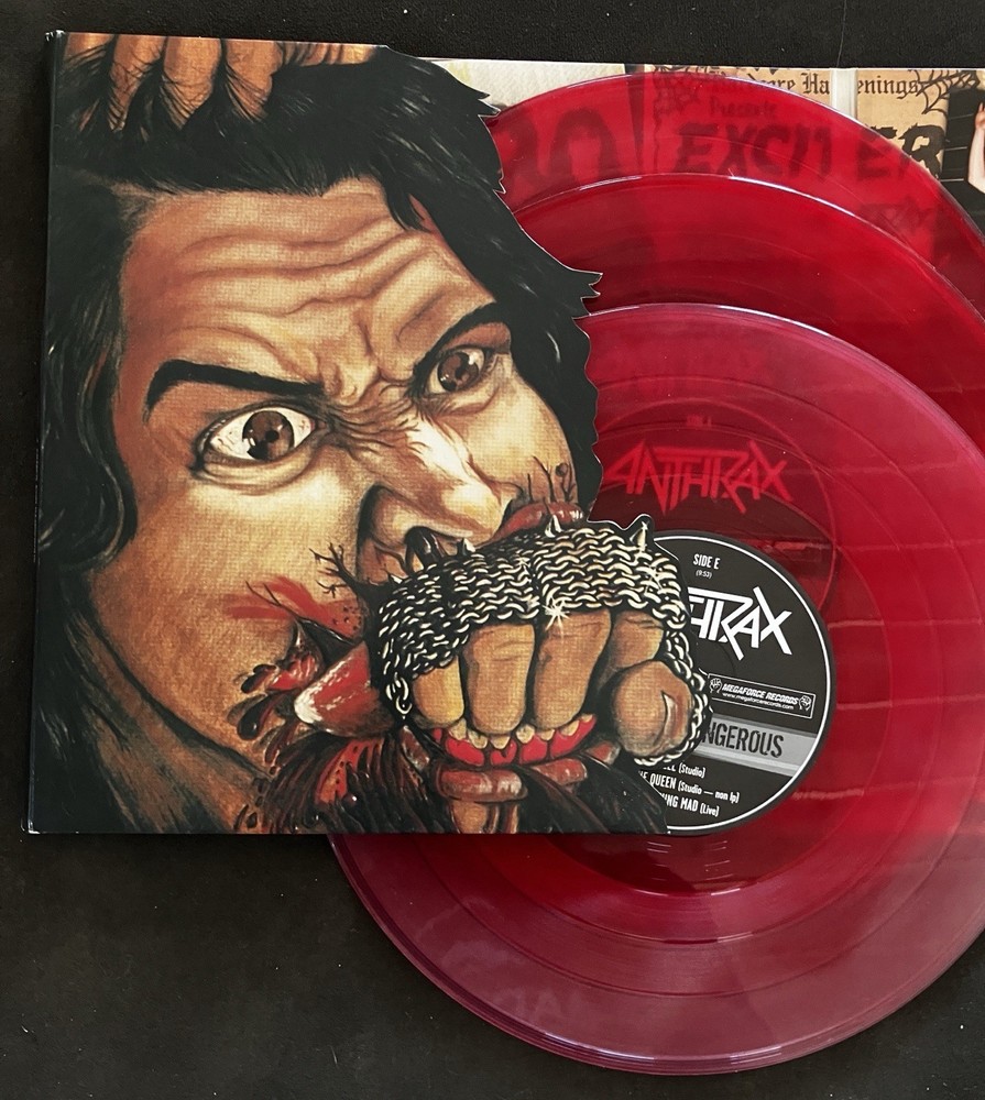Fistful of Metal / Armed and Dangerous by Anthrax Triple Red 10