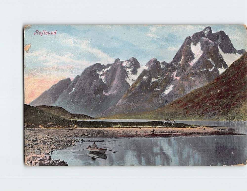 Postcard Raftsund Nordland Norway Europe Fjord Arctic Circle Landscape Mountains