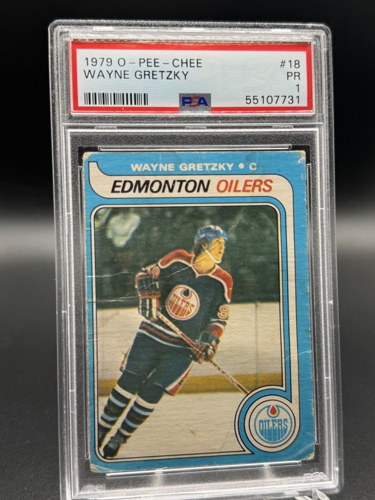 1979 O-Pee-Chee Wayne Gretzky Rookie #18 PSA 1