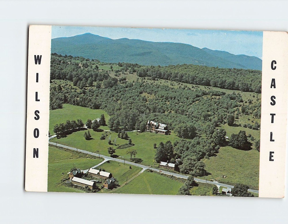 Postcard Aerial View Wilson Castle Proctor Vermont USA