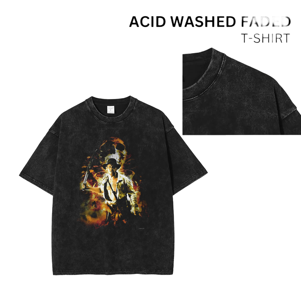 Vintage 90s Acid Wash Faded Rock Band T-Shirt Unisex 102763-image