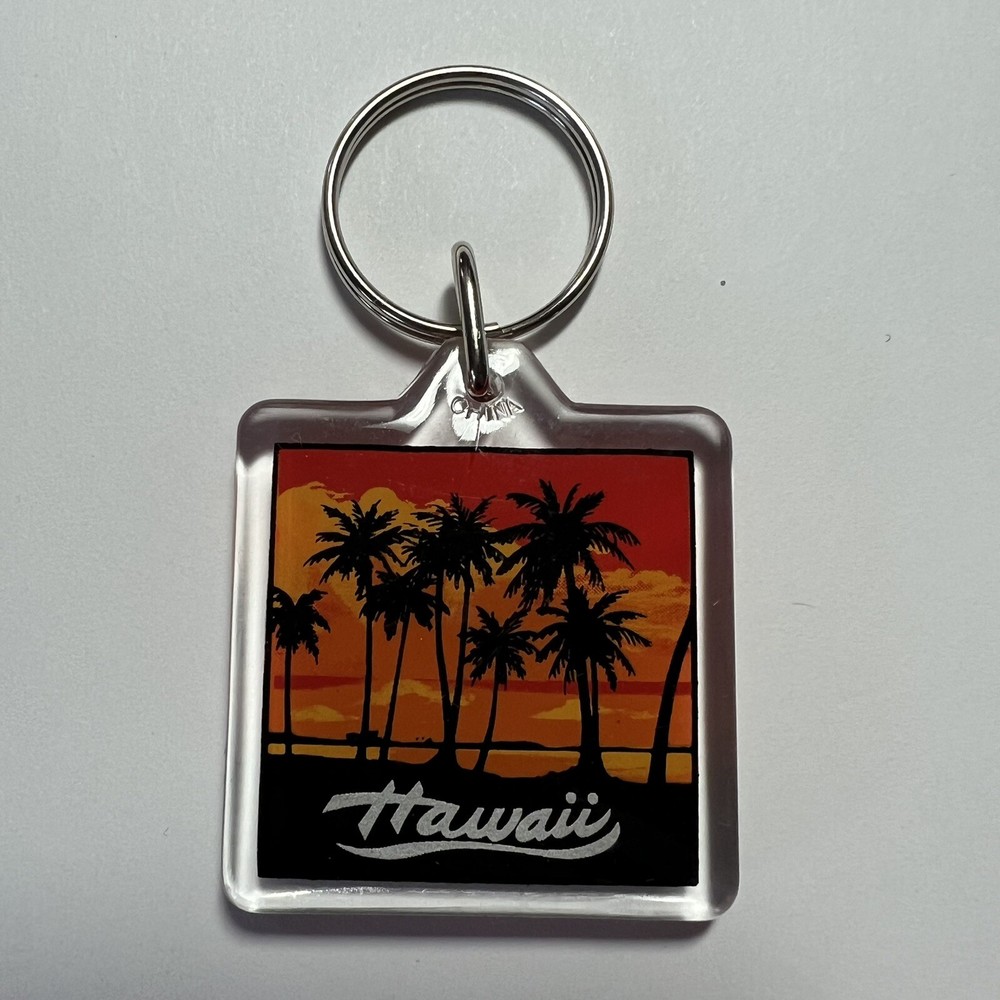Vintage Hawaii Key Chain Keychain Key Ring